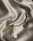 Altın Kalp Detaylı Zarif Bileklik