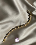 Altın Damla Detaylı Zirkon Taşlı  Zarif Bileklik