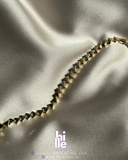 Üçgen Taş Detaylı İnce Altın Bileklik