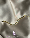 Zirkon Taşlı  Detaylı Altın Bileklik